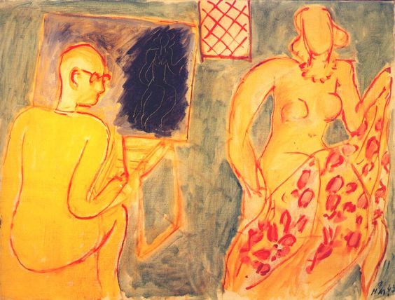 The Painting Session (1942) Henri Matisse tablo - Dekolata