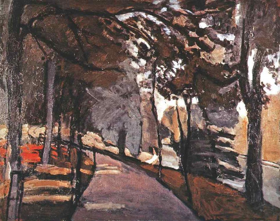 The Path in the Bois De Boulogne (1903) – Henri Matisse Tablo