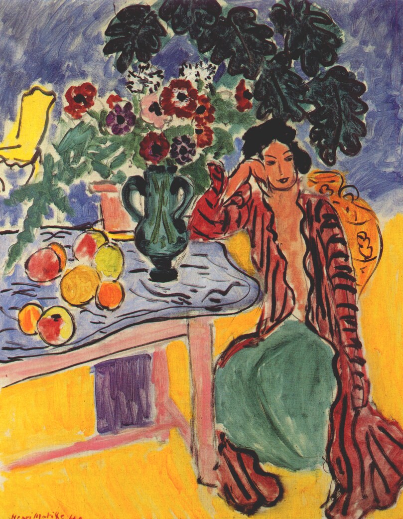 The Persian Robe (1940) Henri Matisse tablo - Dekolata