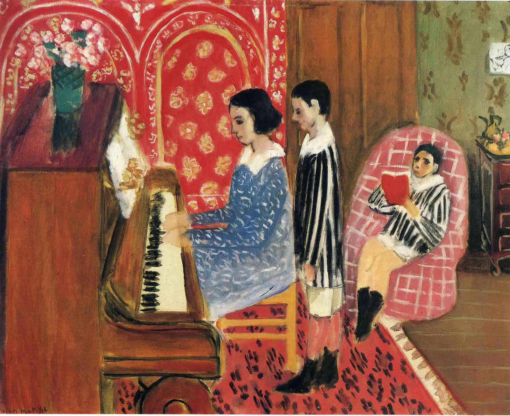 The Piano Lesson (1923) Henri Matisse tablo - Dekolata