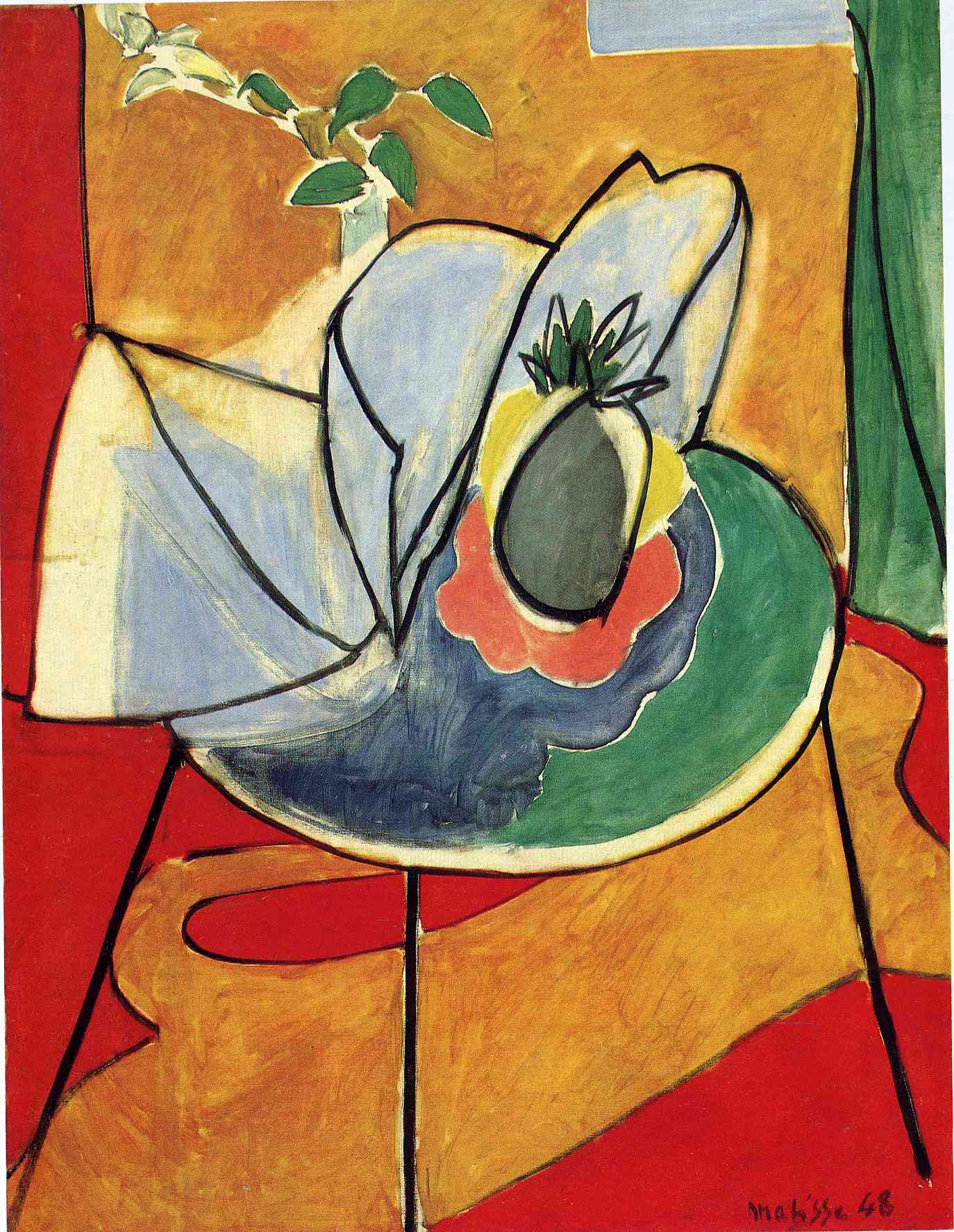 The Pinapple (1948) – Henri Matisse Tablo