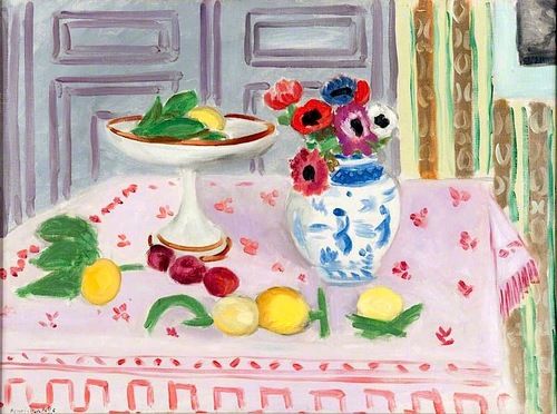The Pink Tablecloth (1925) Henri Matisse tablo - Dekolata