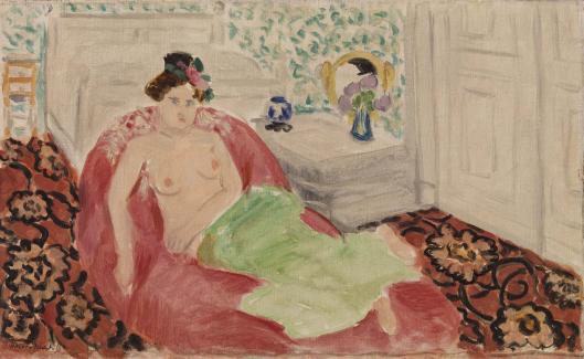 The Red Couch (1920) Henri Matisse tablo - Dekolata