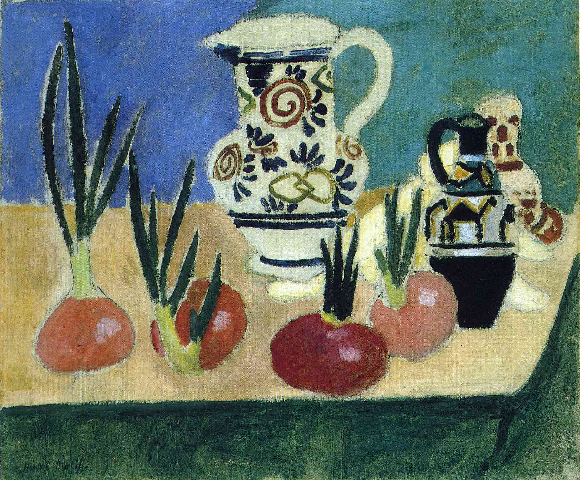 The Red Onions (1906) Henri Matisse tablo - Dekolata
