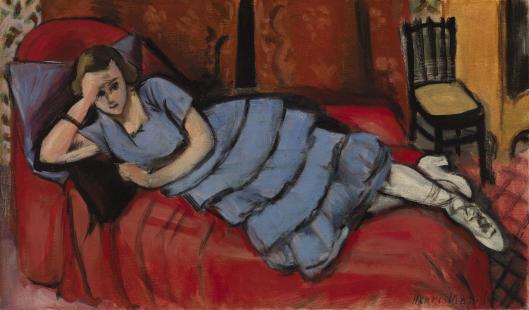 The Red Sofa (Le Canapé Rouge) (1921) Henri Matisse tablo - Dekolata