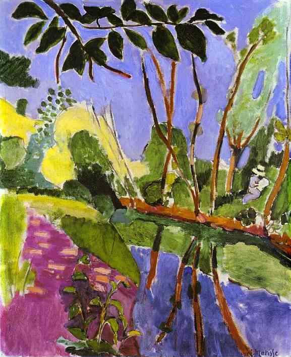 The Riverbank (1907) Henri Matisse tablo - Dekolata