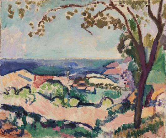 The Sea Seen from Collioure (1906) Henri Matisse tablo - Dekolata