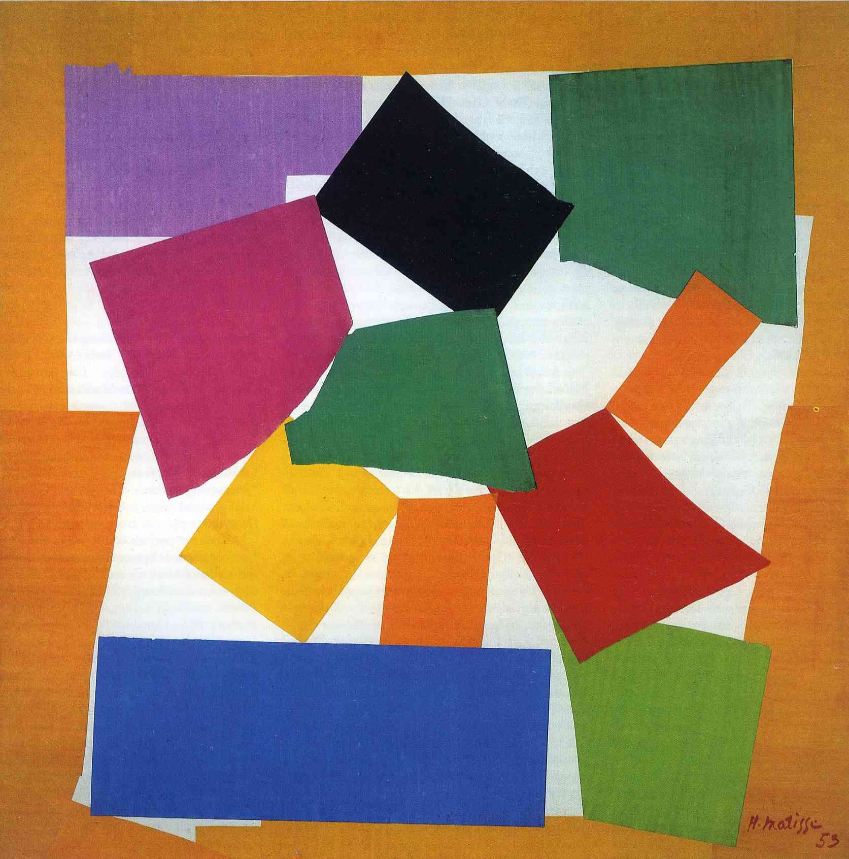The Snail (1953) Henri Matisse tablo - Dekolata