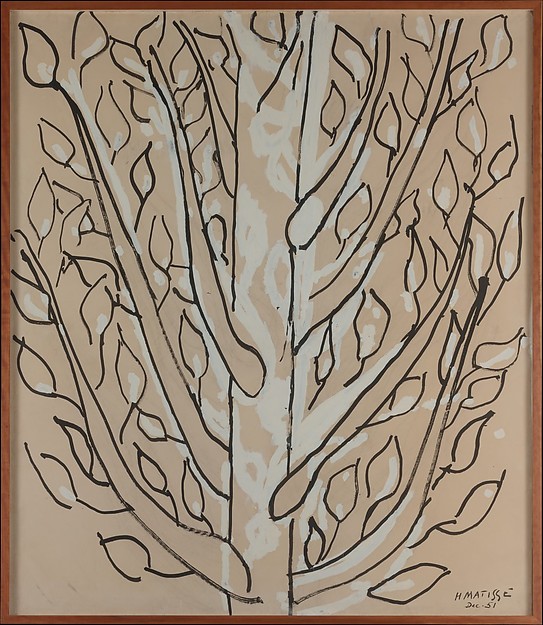 The Tree (1951) Henri Matisse tablo - Dekolata
