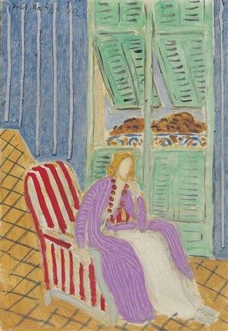 The Violet Robe (1942) Henri Matisse tablo - Dekolata