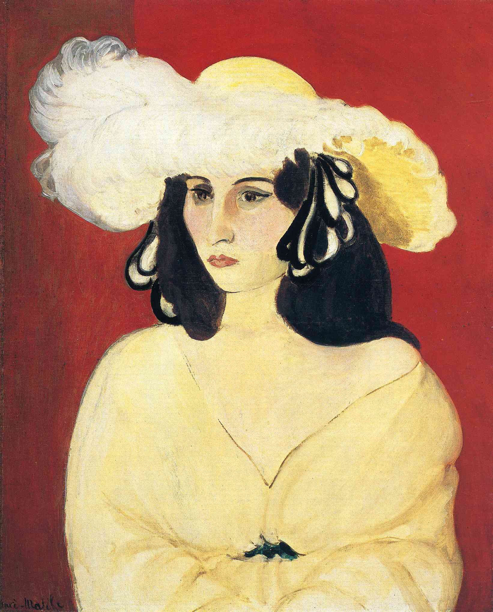 The White Feather (1919) Henri Matisse tablo - Dekolata