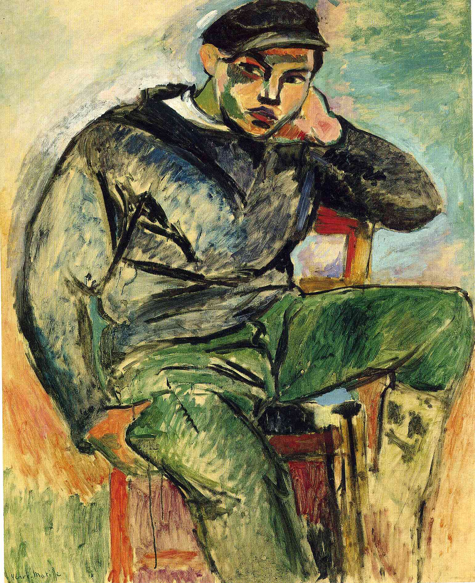 The Young Sailor I (1906) – Henri Matisse Tablo