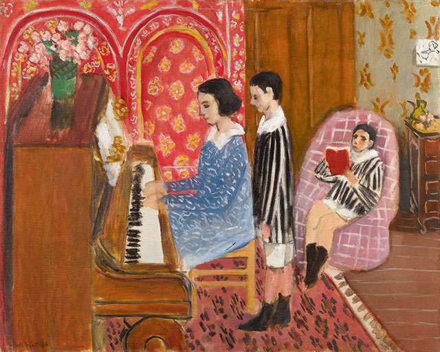 The piano (1924) Henri Matisse tablo - Dekolata