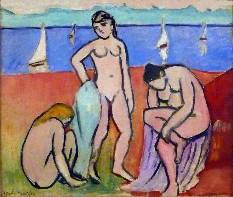 Three Bathers (1907) Henri Matisse tablo - Dekolata