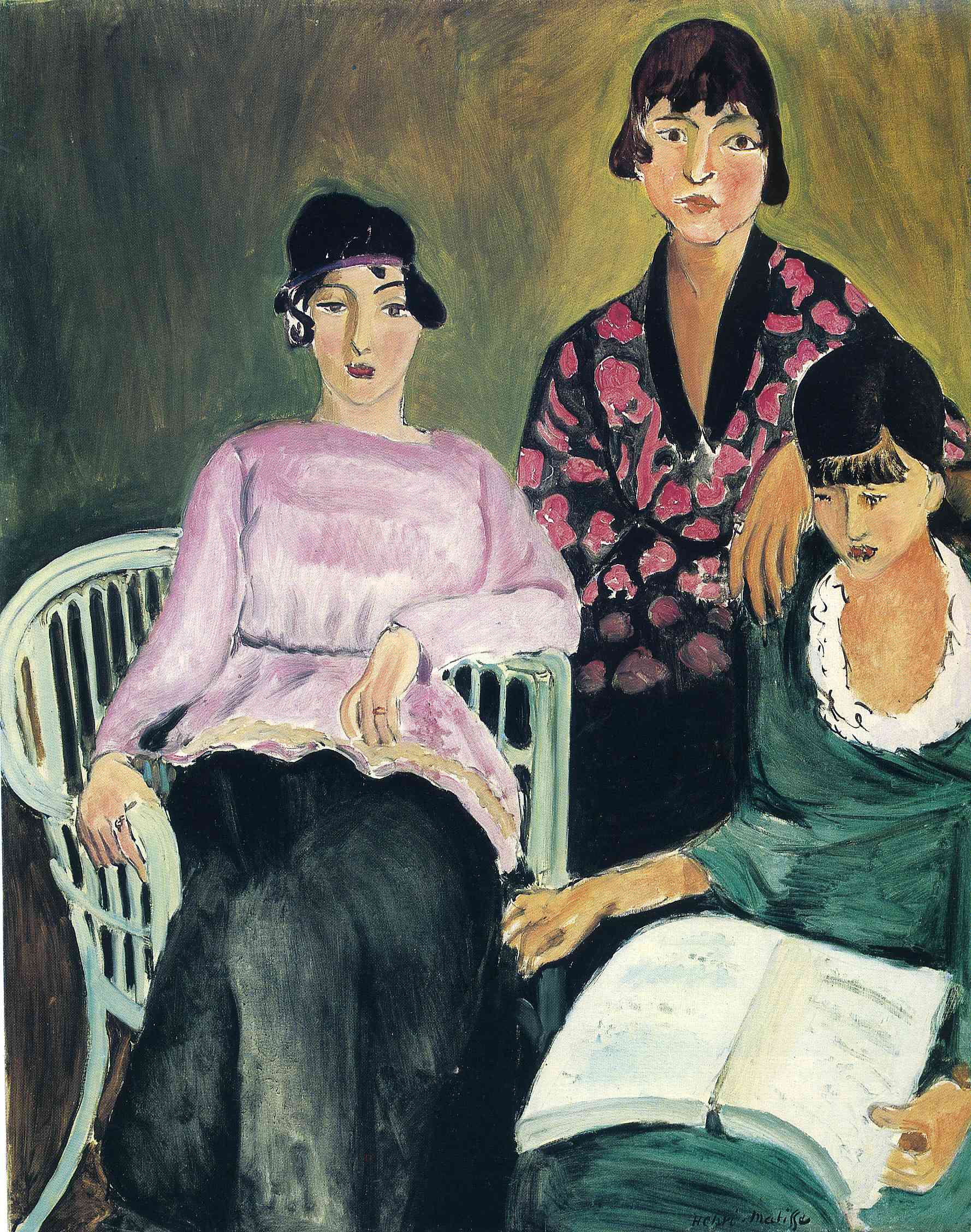 Three Sisters (1917) Henri Matisse tablo - Dekolata