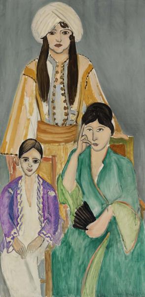 Three Sisters with Grey Background (1917) Henri Matisse tablo - Dekolata