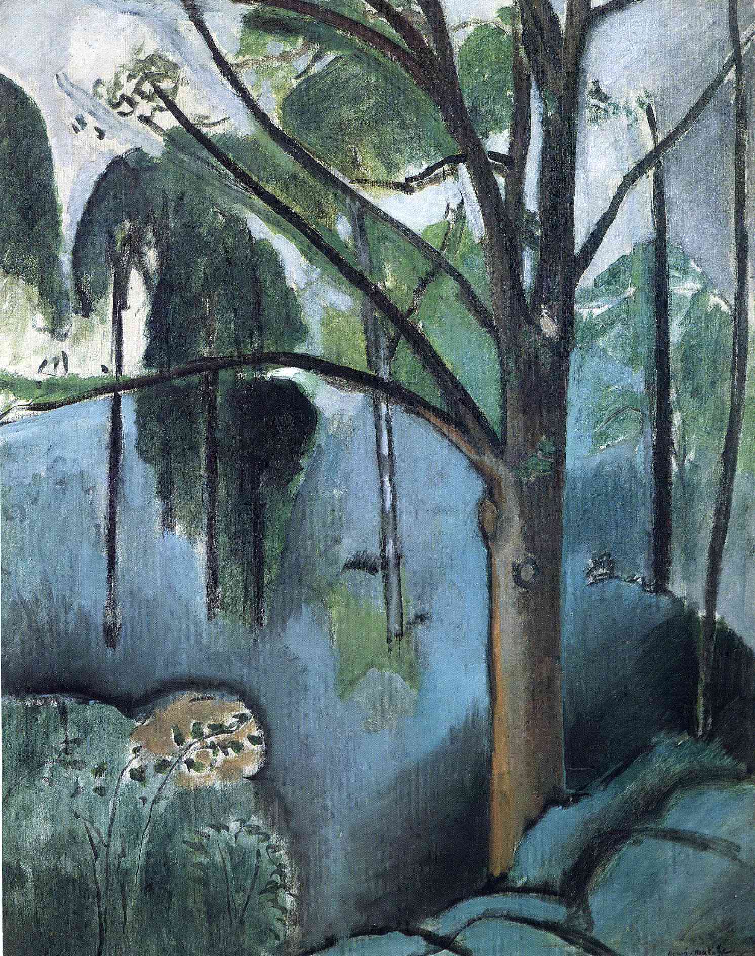 Trivaux Pond (1917) – Henri Matisse Tablo