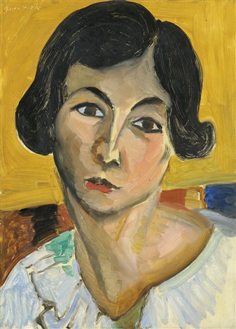 Tête De Femme Penchée (Lorette) (1917) Henri Matisse tablo - Dekolata