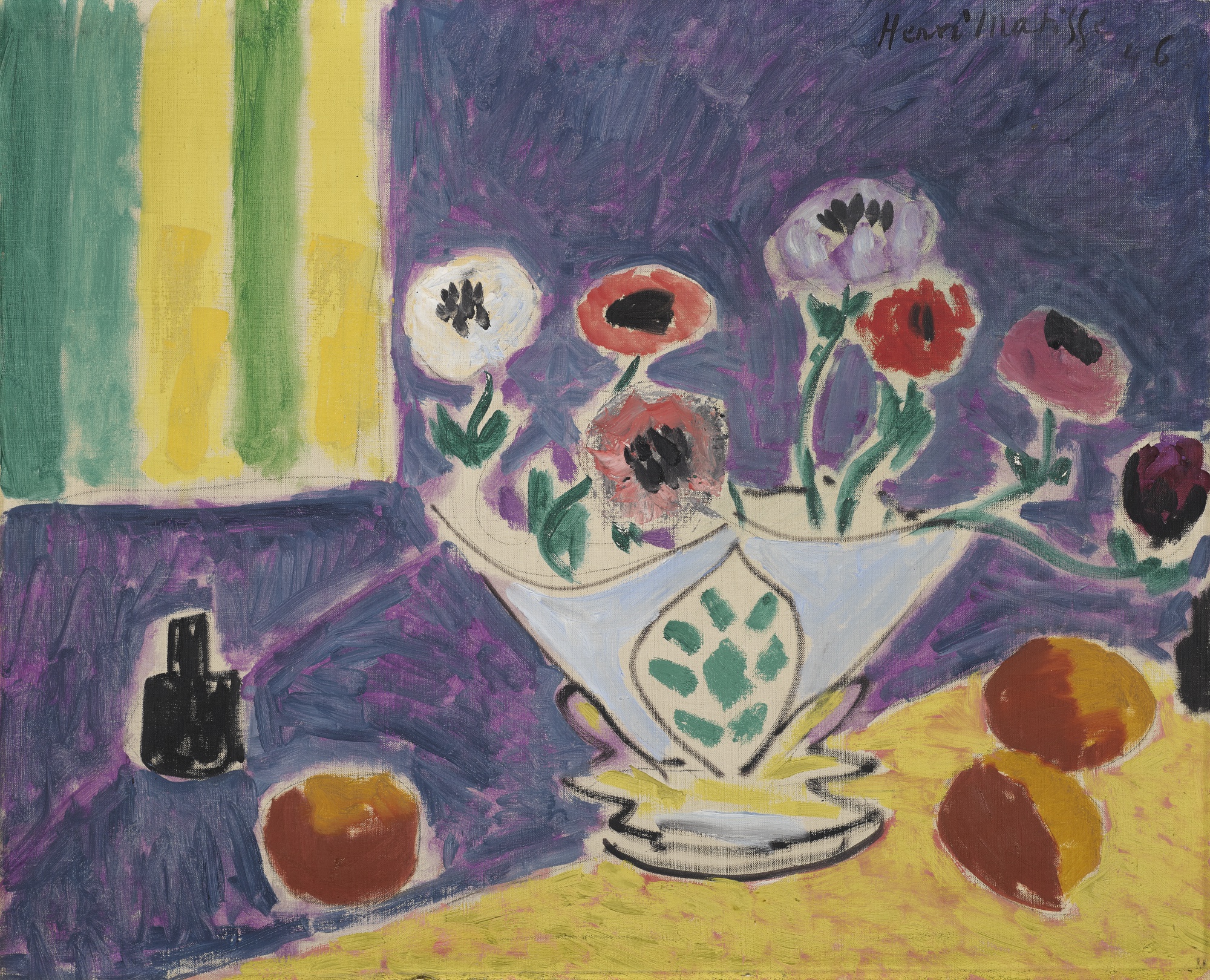 Vase D’anémones (1946) Henri Matisse tablo - Dekolata