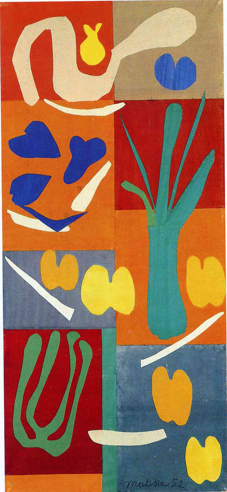 Vegetables (1952) Henri Matisse tablo - Dekolata