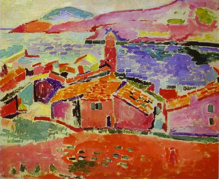 View of Collioure (1905) Henri Matisse tablo - Dekolata