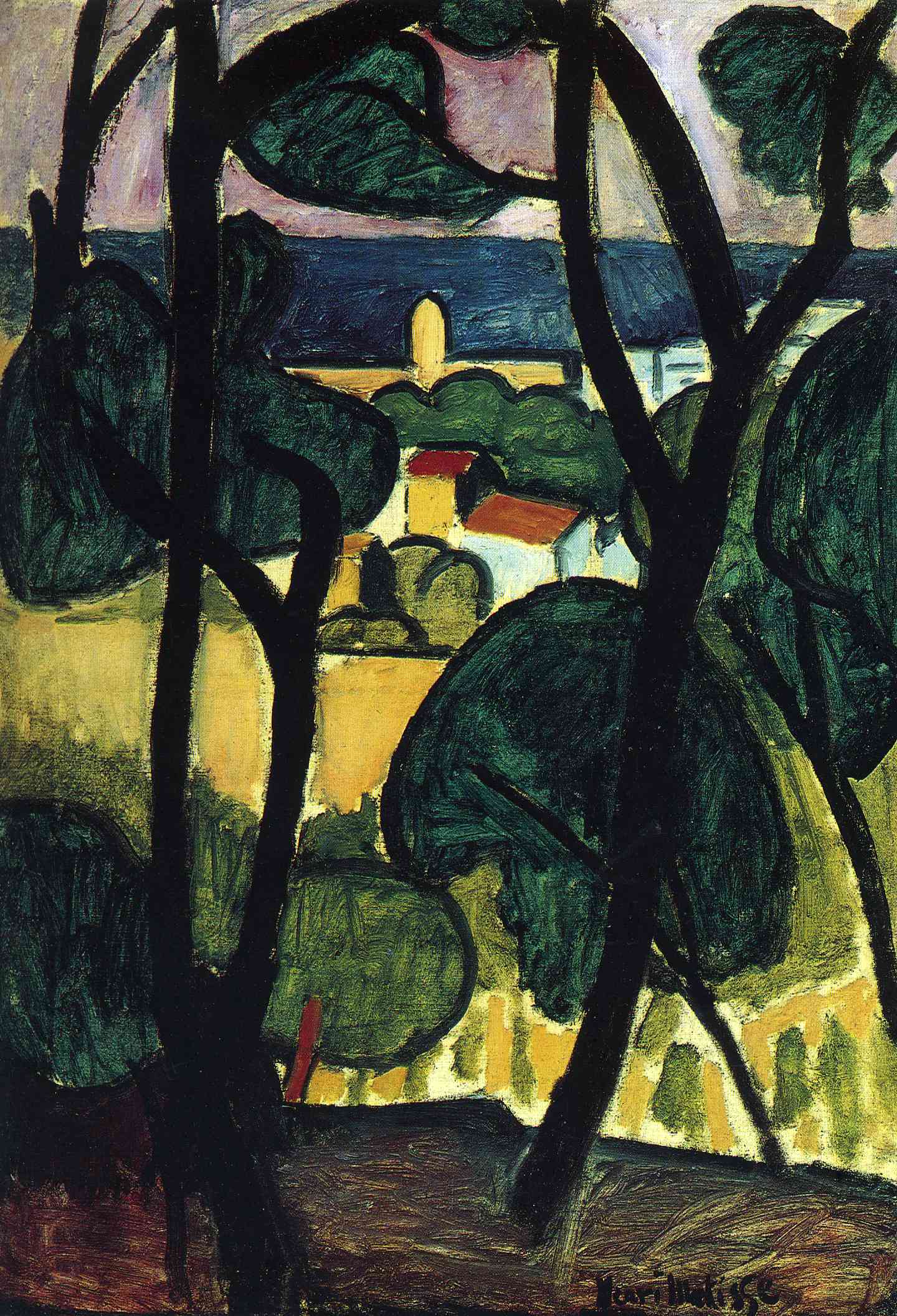 View of Collioure (1907) Henri Matisse tablo - Dekolata