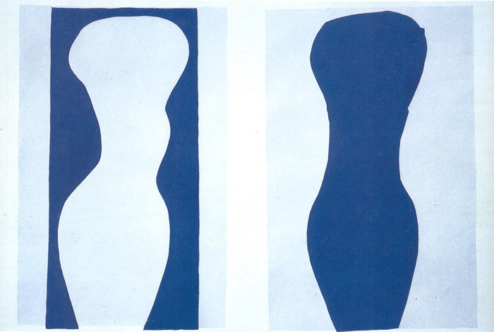 White Torso and Blue Torso (1944) Henri Matisse tablo - Dekolata