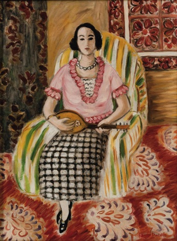 Woman (1923) Henri Matisse tablo - Dekolata