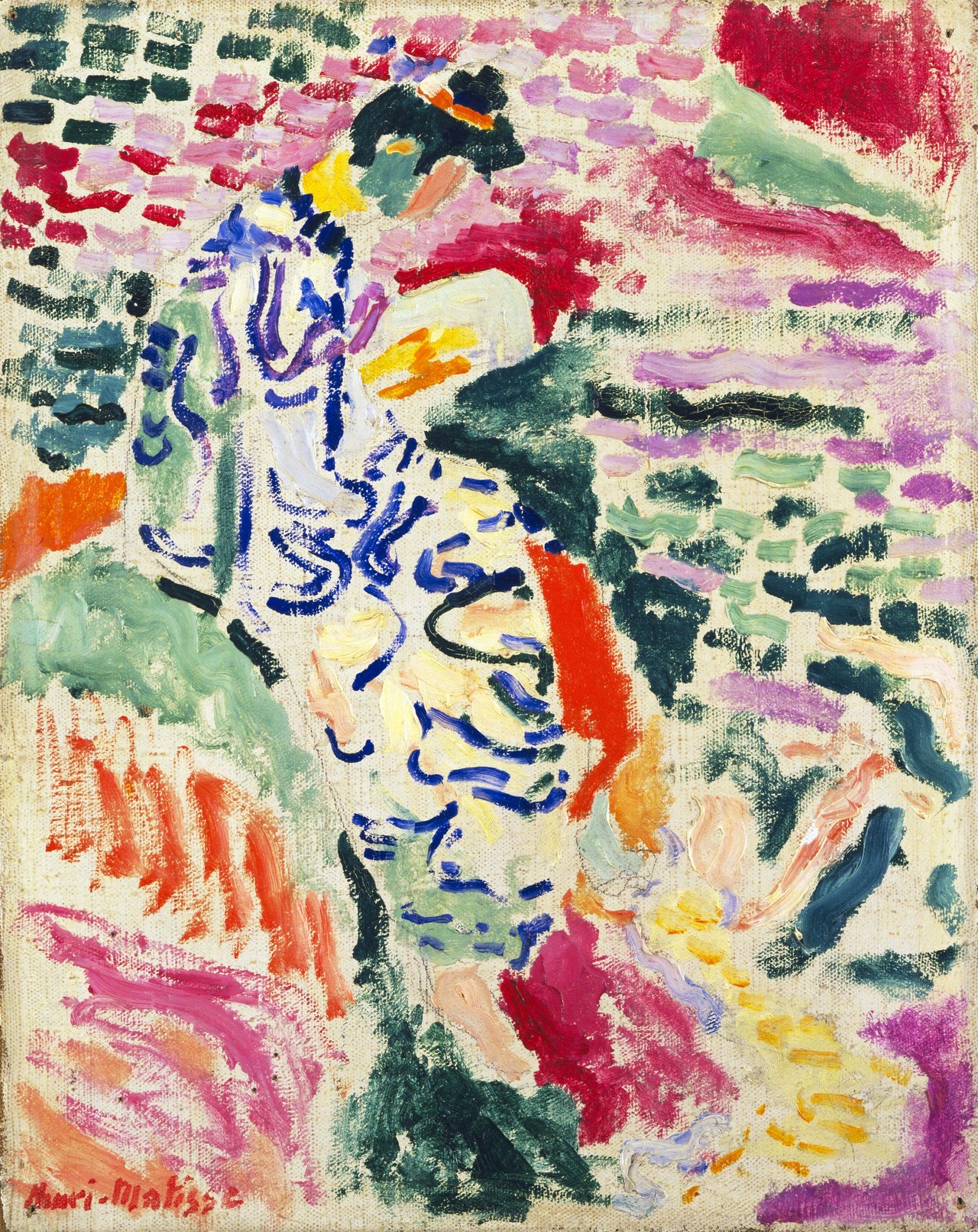 Woman Beside the Water (1905) Henri Matisse tablo - Dekolata