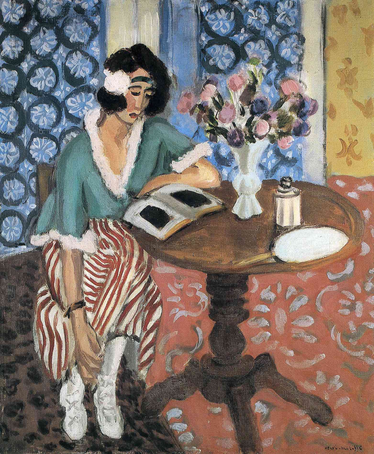 Woman Reading (1921) Henri Matisse tablo - Dekolata