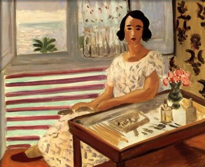Woman Seated at Her Dressing Table (1924) Henri Matisse tablo - Dekolata
