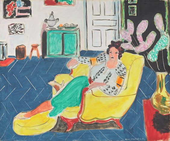 Woman Seated in An Armchair (1940) – Henri Matisse Tablo