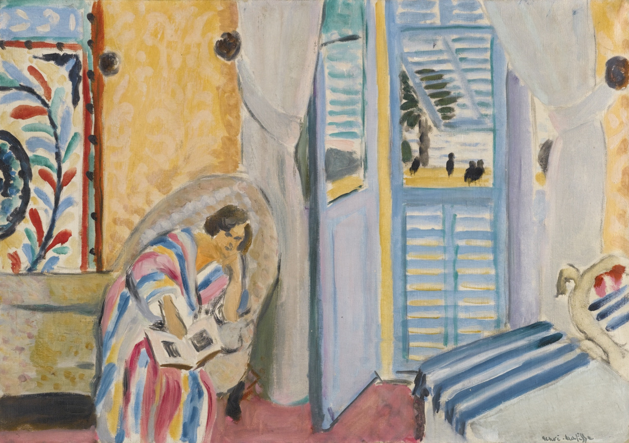 Woman With a Book (1919) Henri Matisse tablo - Dekolata