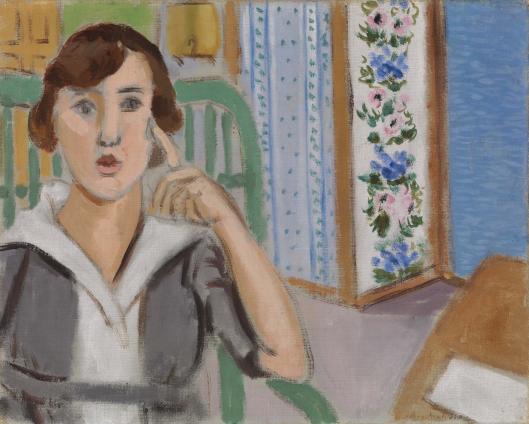 Woman and Screen (1919) Henri Matisse tablo - Dekolata