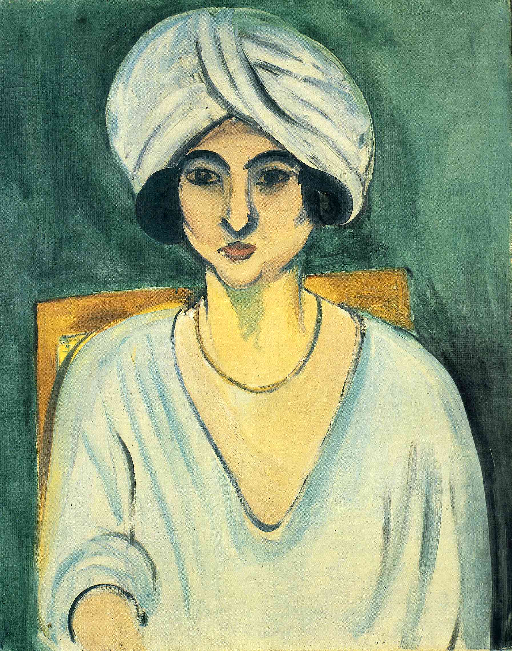 Woman in Turban (Lorette) (1917) Henri Matisse tablo - Dekolata