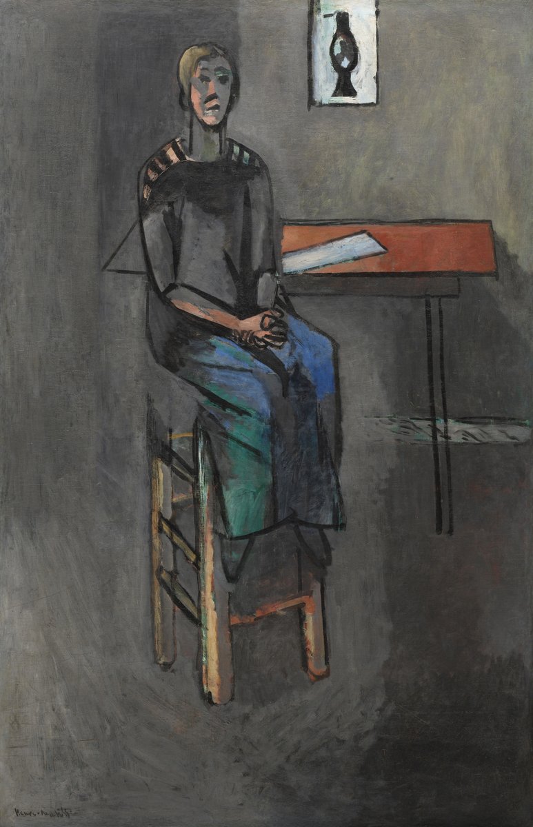 Woman on a High Stool (1914) Henri Matisse tablo - Dekolata
