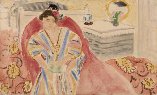 Woman on a Red Sofa (1920) Henri Matisse tablo - Dekolata
