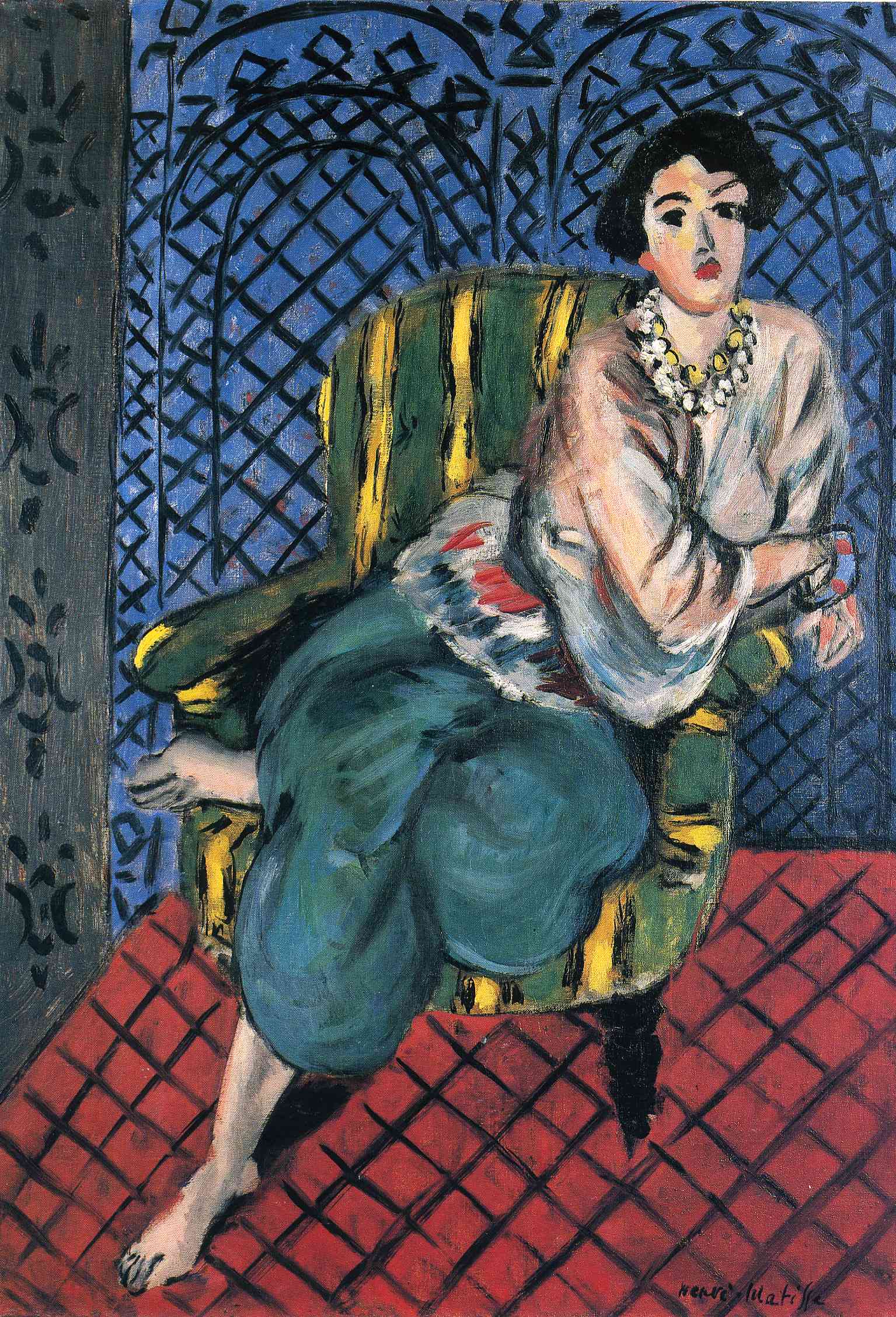 Woman sitting in a chair (1926) Henri Matisse tablo - Dekolata