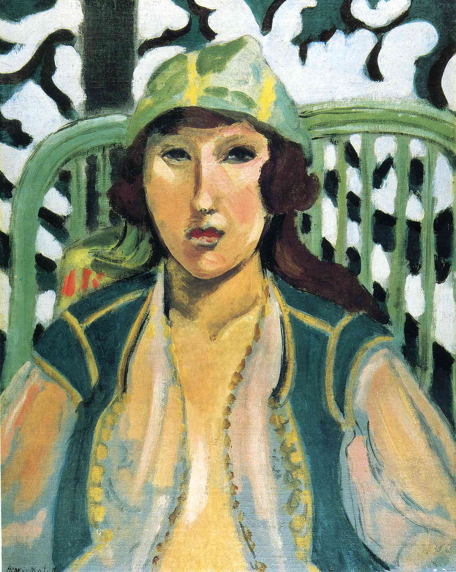 Woman with Oriental Dress (1919) – Henri Matisse Tablo
