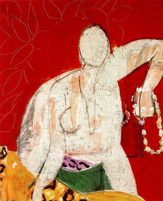 Woman with a Necklace (1942) Henri Matisse tablo - Dekolata