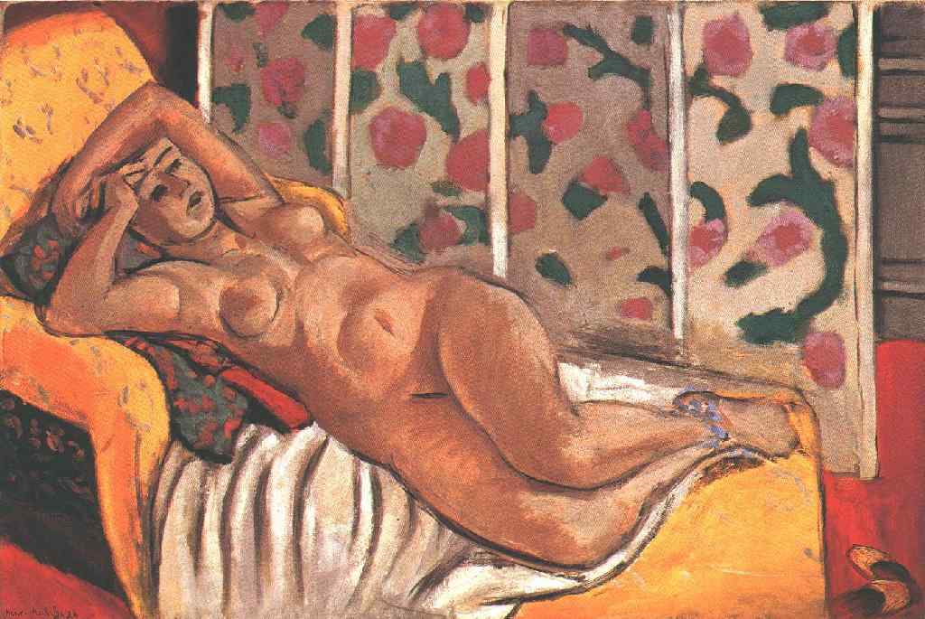 Yellow odalisque (1926) – Henri Matisse Tablo