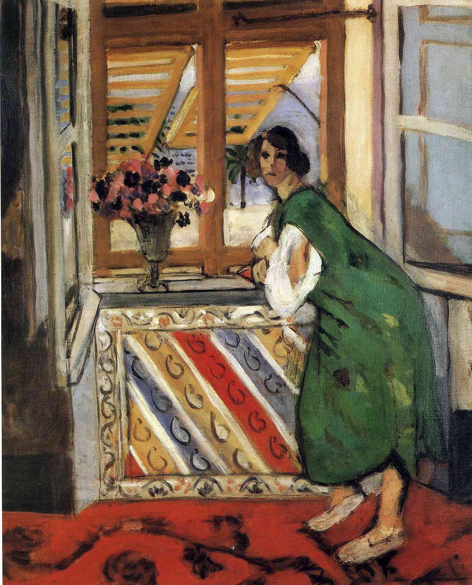 Young Girl in a Green Dress (1921) – Henri Matisse Tablo