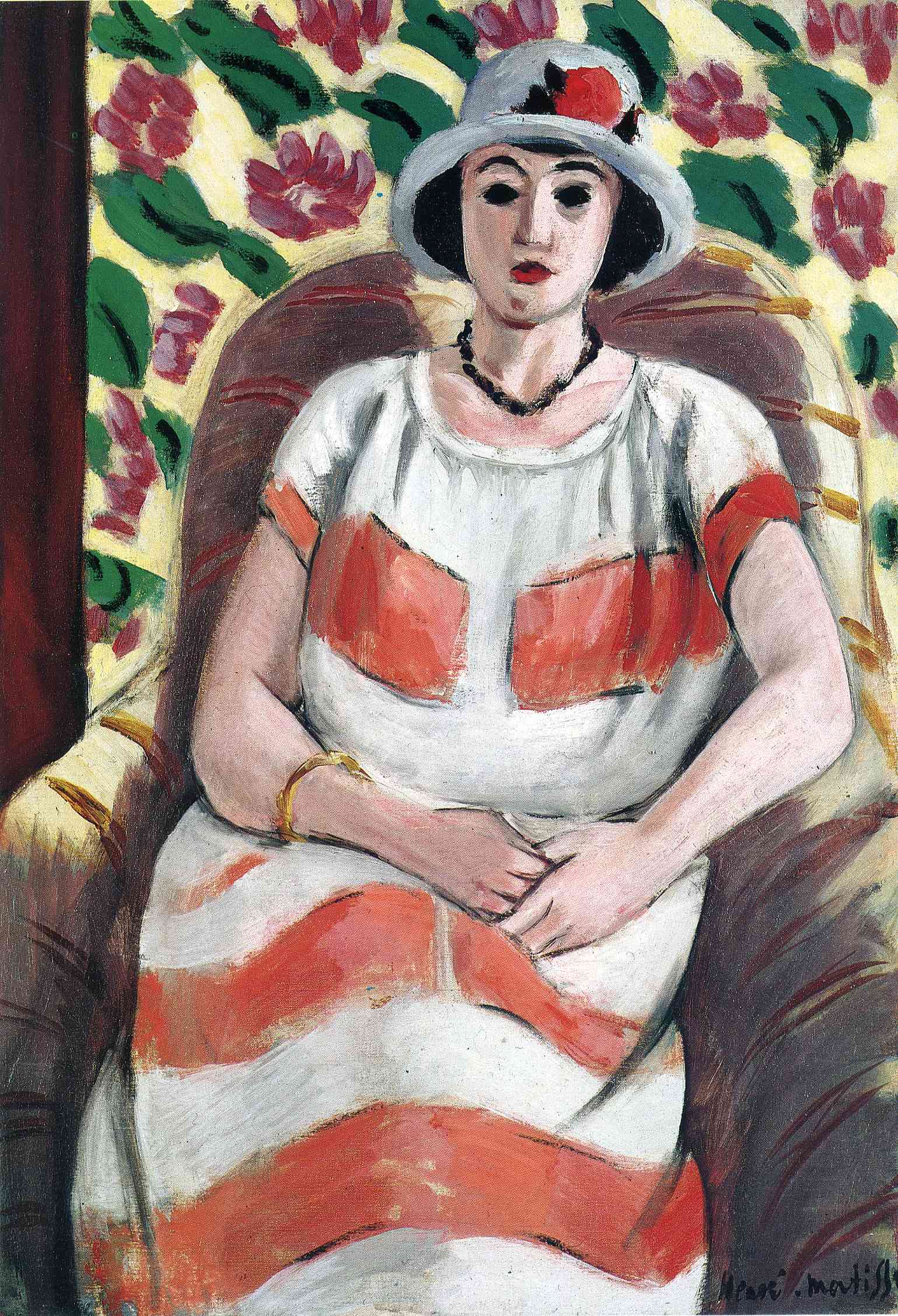 Young woman in Pink (1923) Henri Matisse tablo - Dekolata