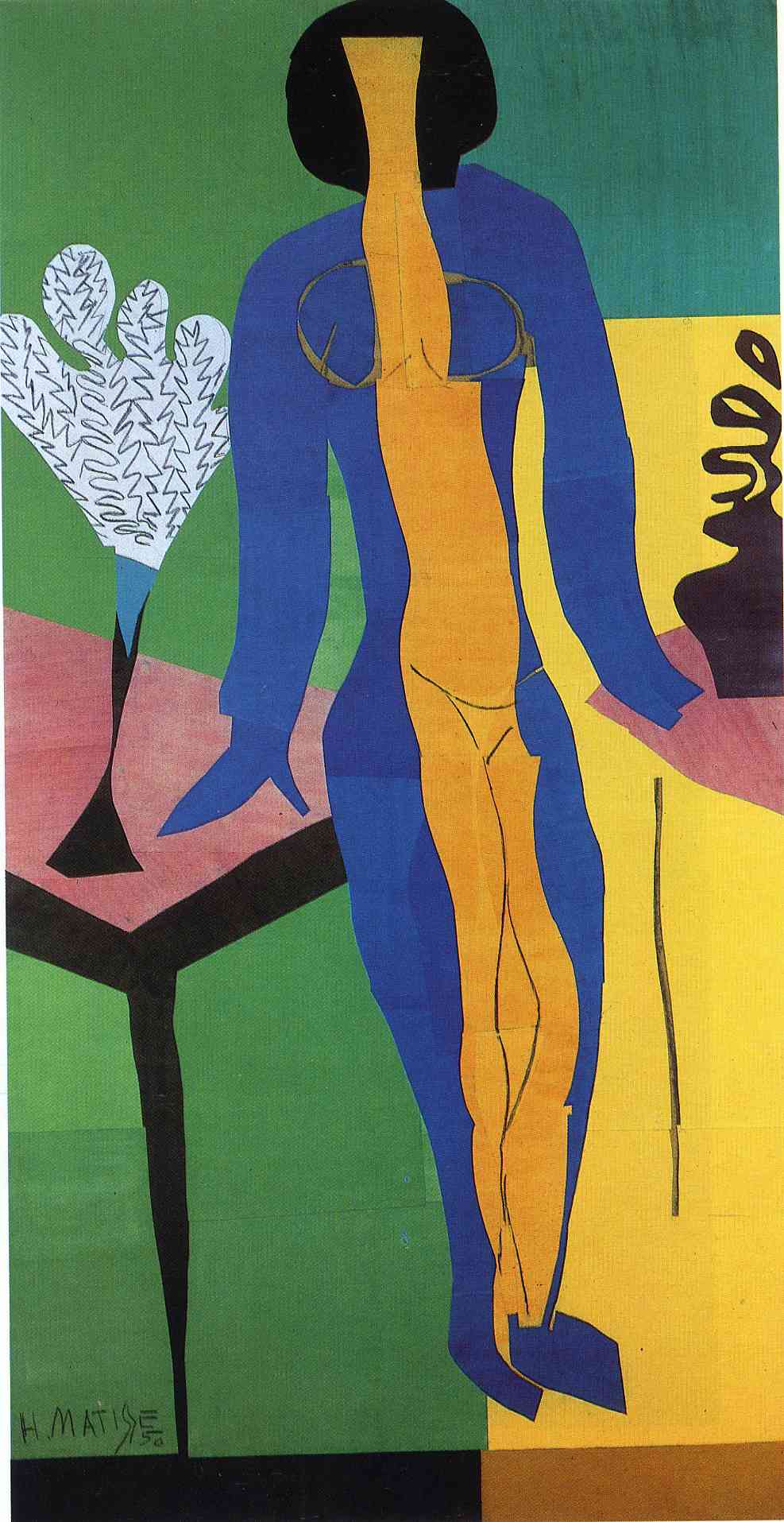 Zulma (1950) Henri Matisse tablo - Dekolata
