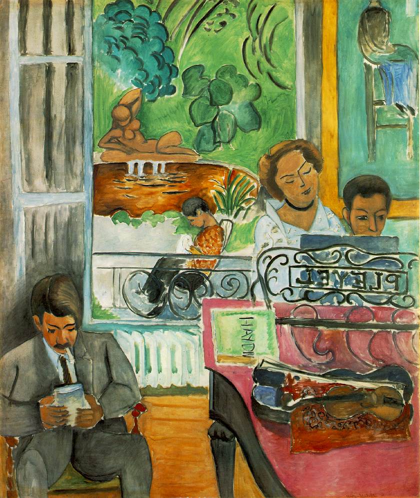 he Music Lesson (1917) Henri Matisse tablo - Dekolata