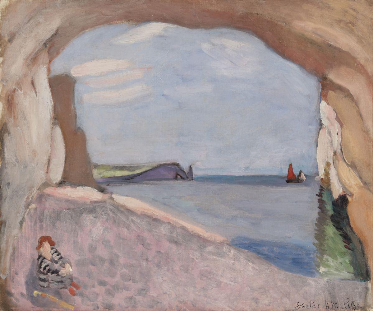 Étretat, La Voile Rouge (1920) – Henri Matisse Tablo