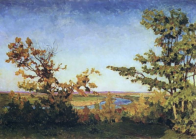 Autumn Evening (1923) Igor Grabar tablo - Dekolata