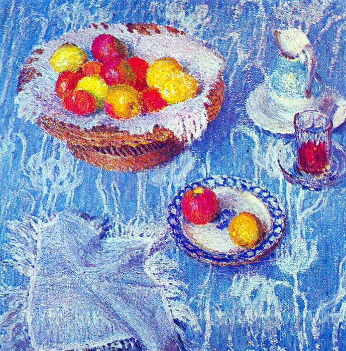 Blue Tablecloth (1907) Igor Grabar tablo - Dekolata