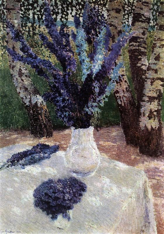 Delphiniums (1908) – Igor Grabar Tablo