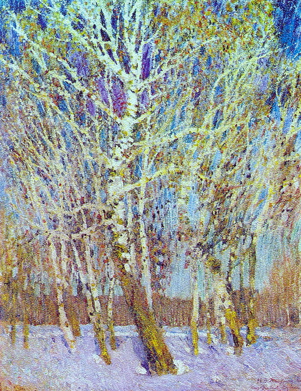 February Azure (1904) Igor Grabar tablo - Dekolata